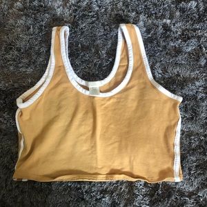 yellow crop top